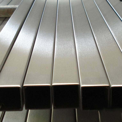 304L Stainless Steel Persegi Pipa Garis Rambut Permukaan 20 * 20 Konstruksi SS304