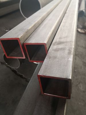 SUS304 Stainless Steel Rectangular Pipe, 304l HL Carbon Steel Square Pipe 0.6 0.8 1.2mm