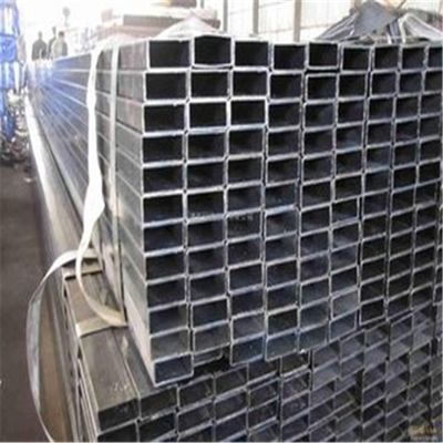 201 Polish Permukaan Stainless Rectangular Tubing, Industri Steel Pipe HL Finished