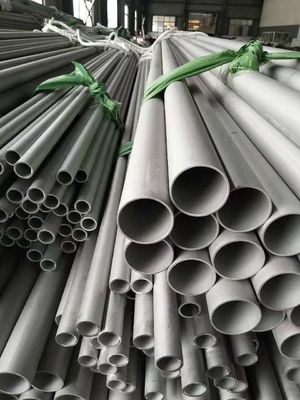 Hot Rolled Cold Drawn Tube, Garis Rambut Bulat Tabung Stainless AISI 304 Stainless Steel HL NO.4