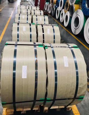 AISI 303 304L Stainless Steel Cold Rolled Coils Dengan Film Pelindung