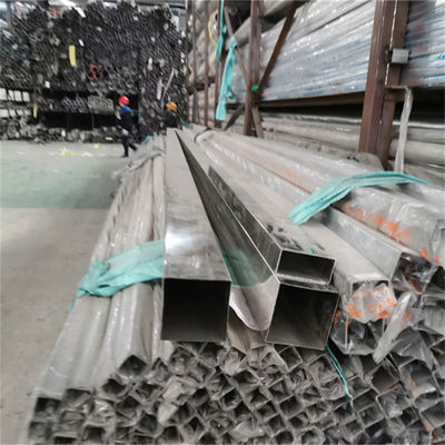 Persegi 10x10mm 304 316 Pipa Stainless Steel Dipoles Panjang 19 Kaki